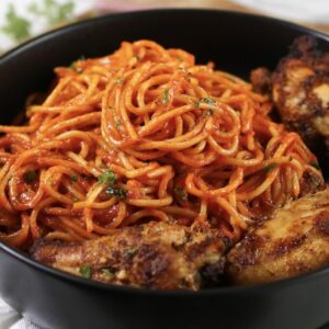 Jollof Pasta & Plantain & Turkey